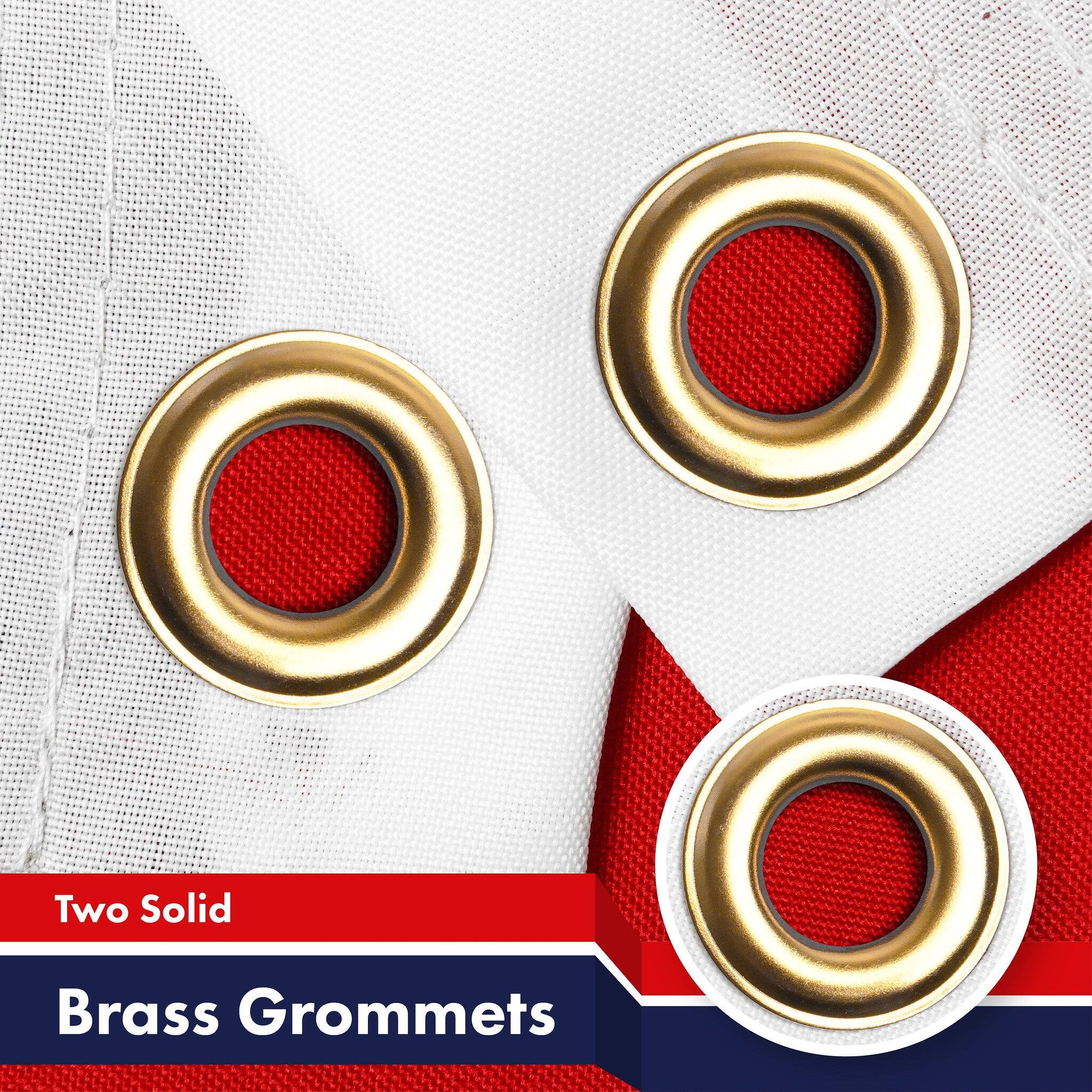 Two Solid Brass Grommets