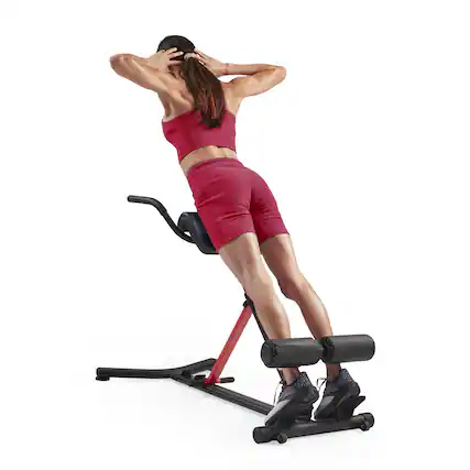 Front. Sunny Health & Fitness - Sunny Strength™ Hyperextension Roman Chair - Black.