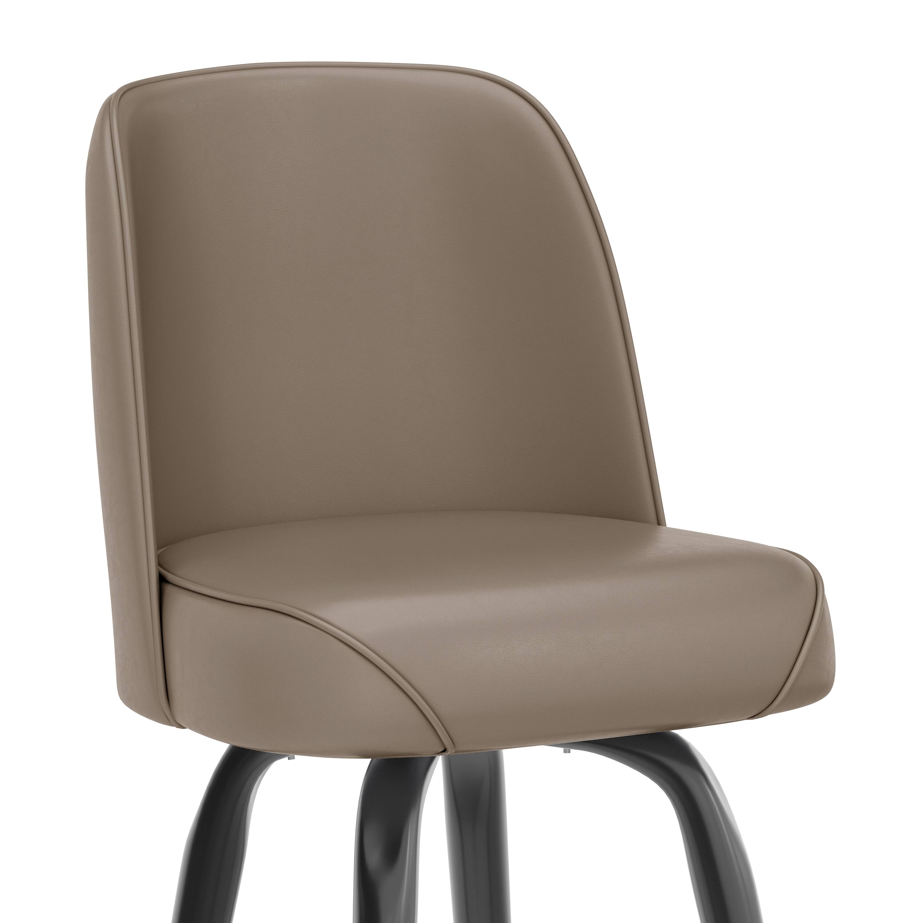 Alt View 10. Emma + Oliver - 2 Pack Metal Barstool with Swivel Bucket Seat - Beige.