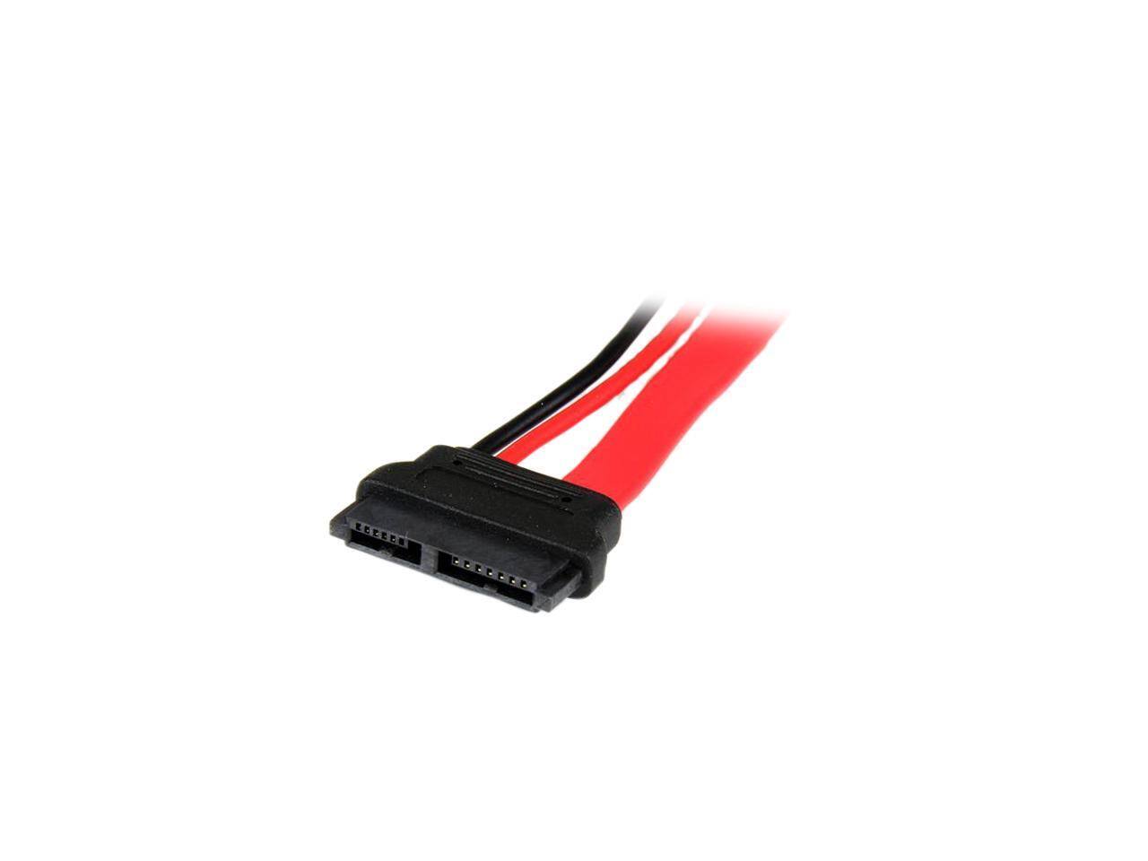 Alt View 2. StarTech.com - StarTech 6-Inch Slimline SATA to SATA Female/Male Adapter with Power SLSATAADAP6.