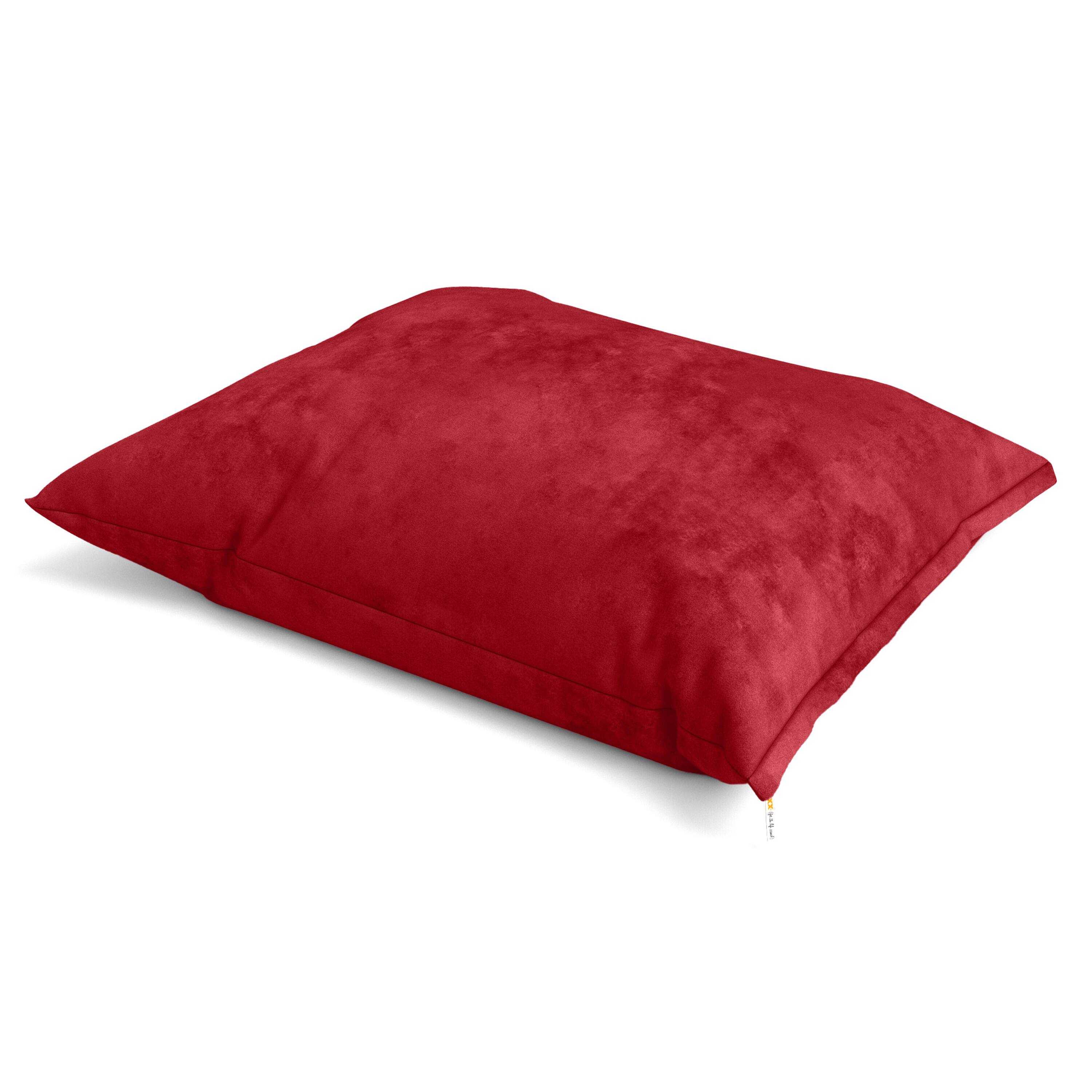 Front. Jaxx - Jaxx 3.5 Ft Pillow Saxx Kids Bean Bag, Cherry - Cherry.