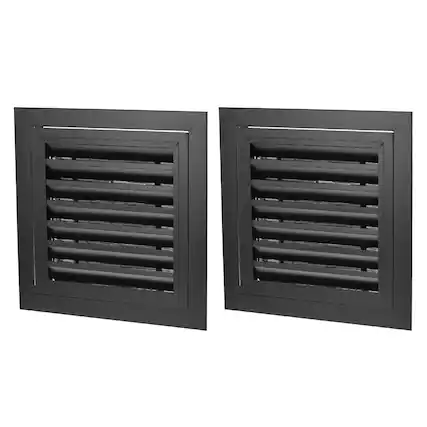 Front. Unique Bargains - 12" x 12" Return Air Vent Cover 2pcs, Aluminum Alloy Linear Bar Removable Grille with Mesh Filter for HVAC - White.