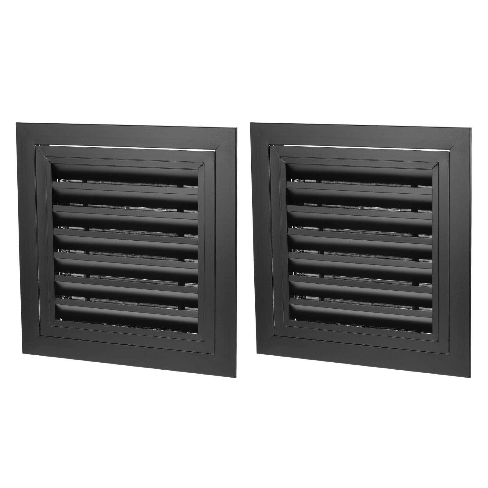 Front. Unique Bargains - 12" x 12" Return Air Vent Cover 2pcs, Aluminum Alloy Linear Bar Removable Grille with Mesh Filter for HVAC - White.