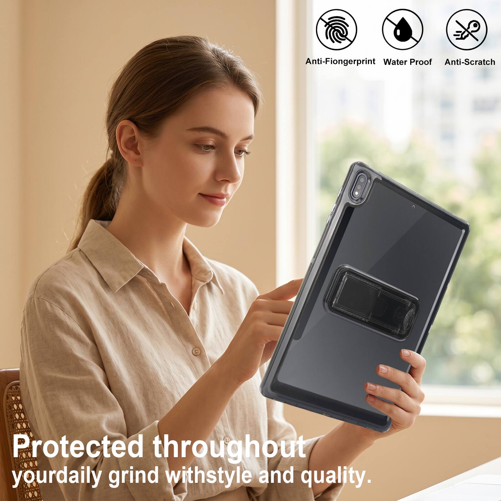 Anti-Fingerprint Water Proof Anti-Scratch Protected throughout your daily grind with style and quality.