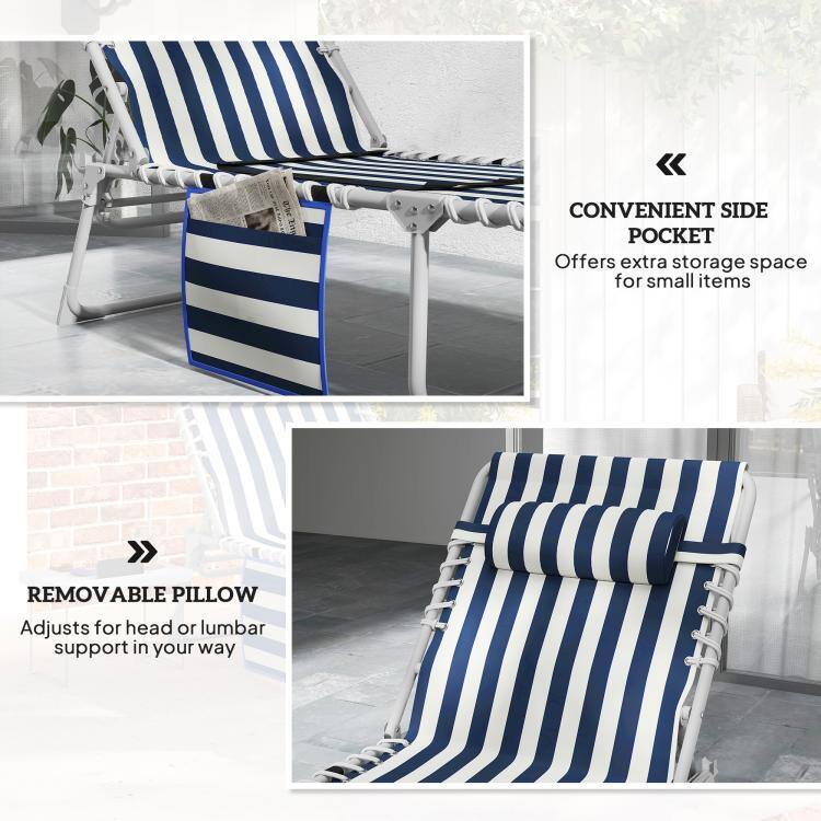 CONVENIENT SIDE POCKET  
Offers extra storage space for small items

REMOVABLE PILLOW  
Adjusts for head or lumbar support in your way