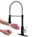 Alt View 2. Boyel Living - Black and Brushed Nickel Single Handle Touchless Pull Down Kitchen Faucet with Deckplate Included - Black & Brushed Nickel.