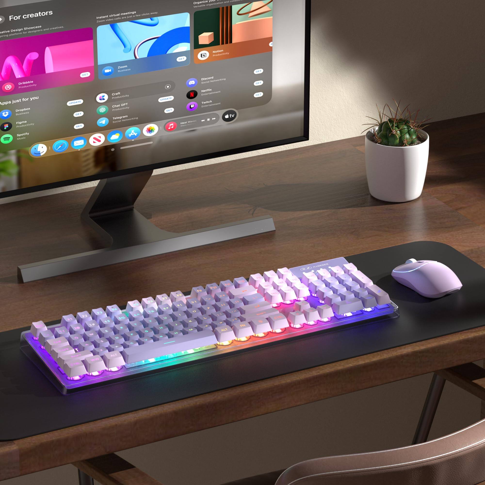 For creators

Animation Design Showcases
- Briskbelle
- Zoom
- Nucleon
- Discord
- Crafty
- Twitch
- Telegram
- Spotify

Apps just for you
- Dribbble
- Figma
- Netflix
- Telegram
- TikTok
- TV

Organize your
- Instant virtual meetings
- Instant virtual meetings
- Instant virtual meetings