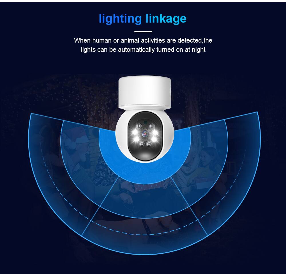 lighting linkage

When human or animal activities are detected, the lights can be automatically turned on at night