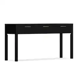 Simpli Home - Hollander 60 inch Wide Solid Wood Contemporary Console Table - Black
