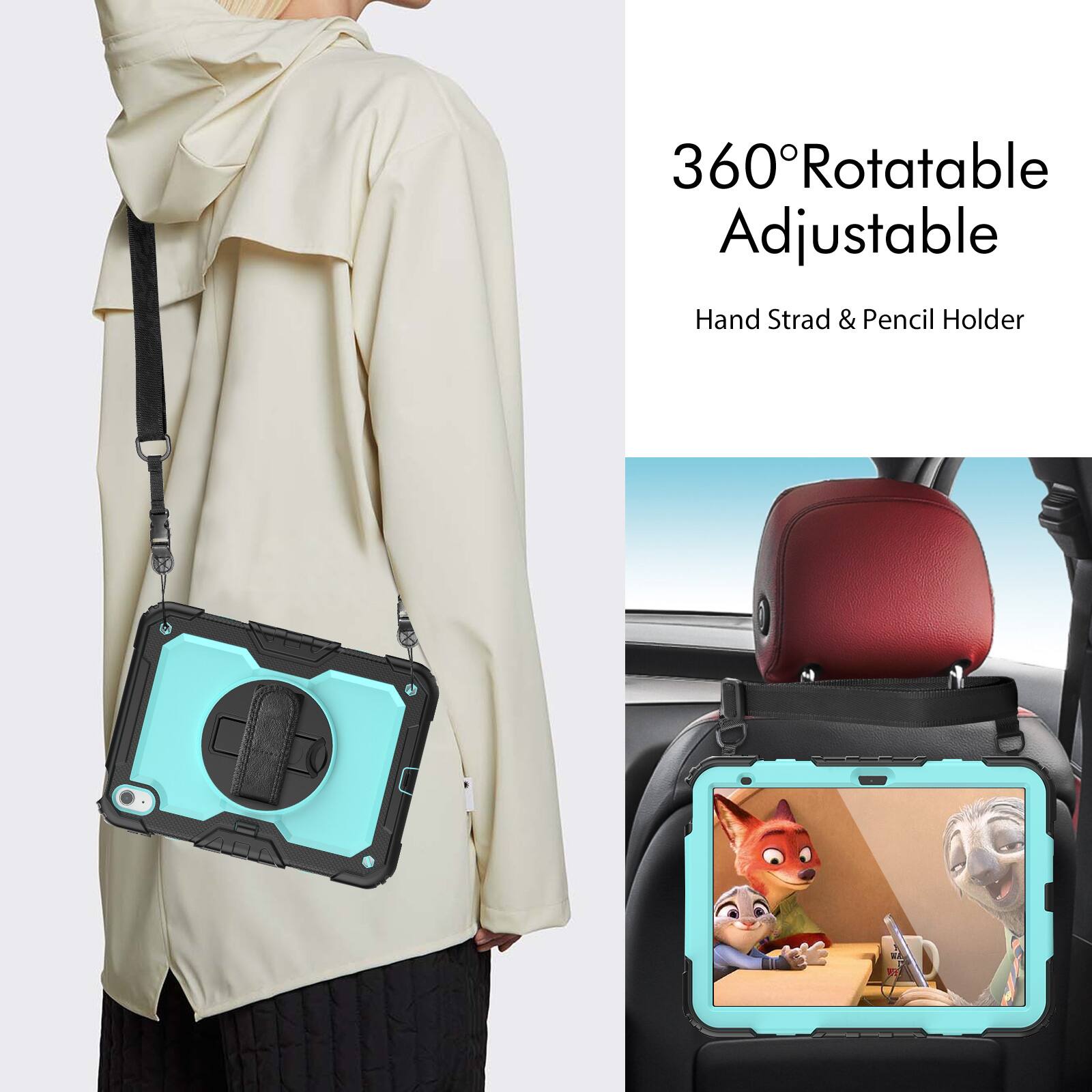 360° Rotatable Adjustable Hand Strad & Pencil Holder