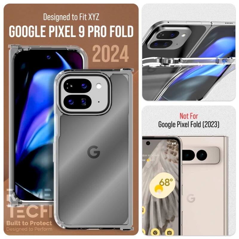 Designed to Fit XYZ  
GOOGLE PIXEL 9 PRO FOLD 2024  
Not For Google Pixel Fold (2023)  

Built to Protect  
Designed to Perform