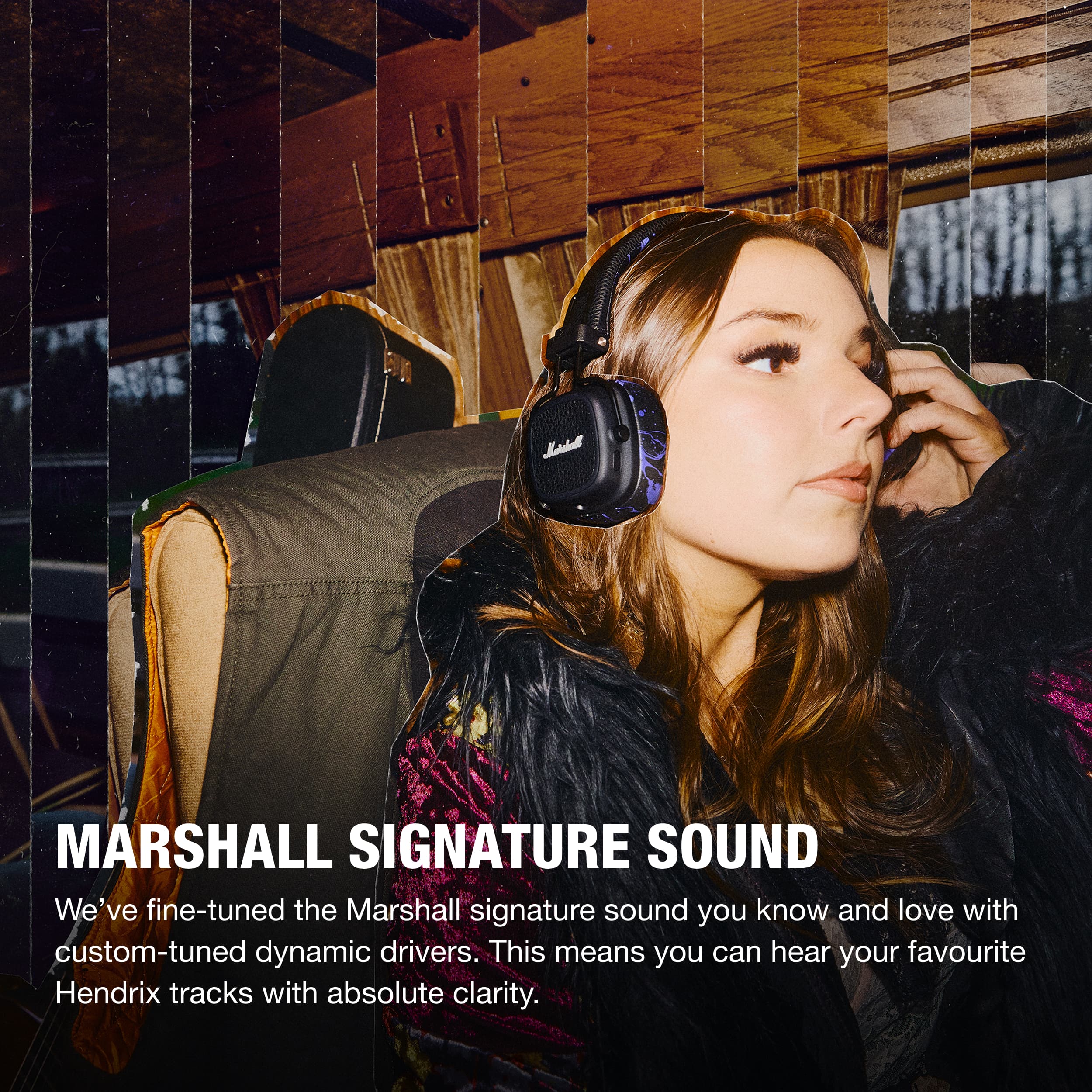 Marshall Major V Wireless On Ear Bluetooth Headphones with