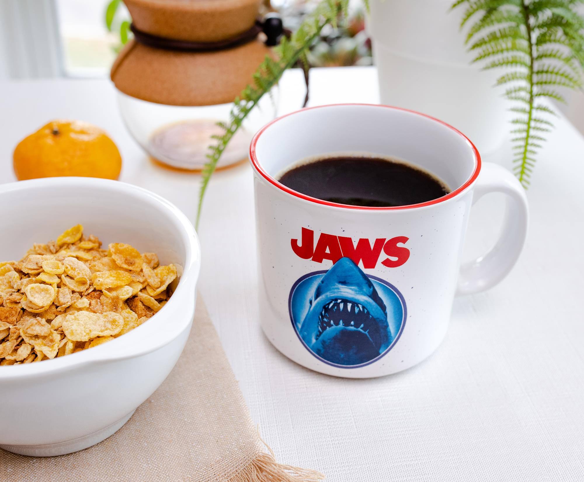 Alt View 3. Silver Buffalo - JAWS "You're Gonna Need A Bigger Boat" Ceramic Camper Mug | Holds 20 Ounces - Red.
