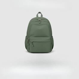 ZUQIETA - Waterproof Lightweight Backpack for Teens - Fits 14" Laptop in Army - Green