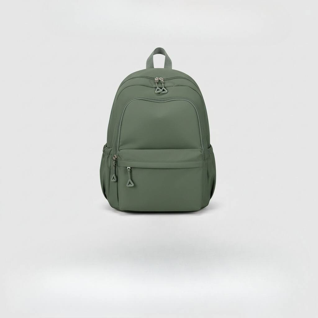 Front. ZUQIETA - ZUQIETA Waterproof Lightweight Backpack for Teens - Fits 14" Laptop in Army Green - Green.