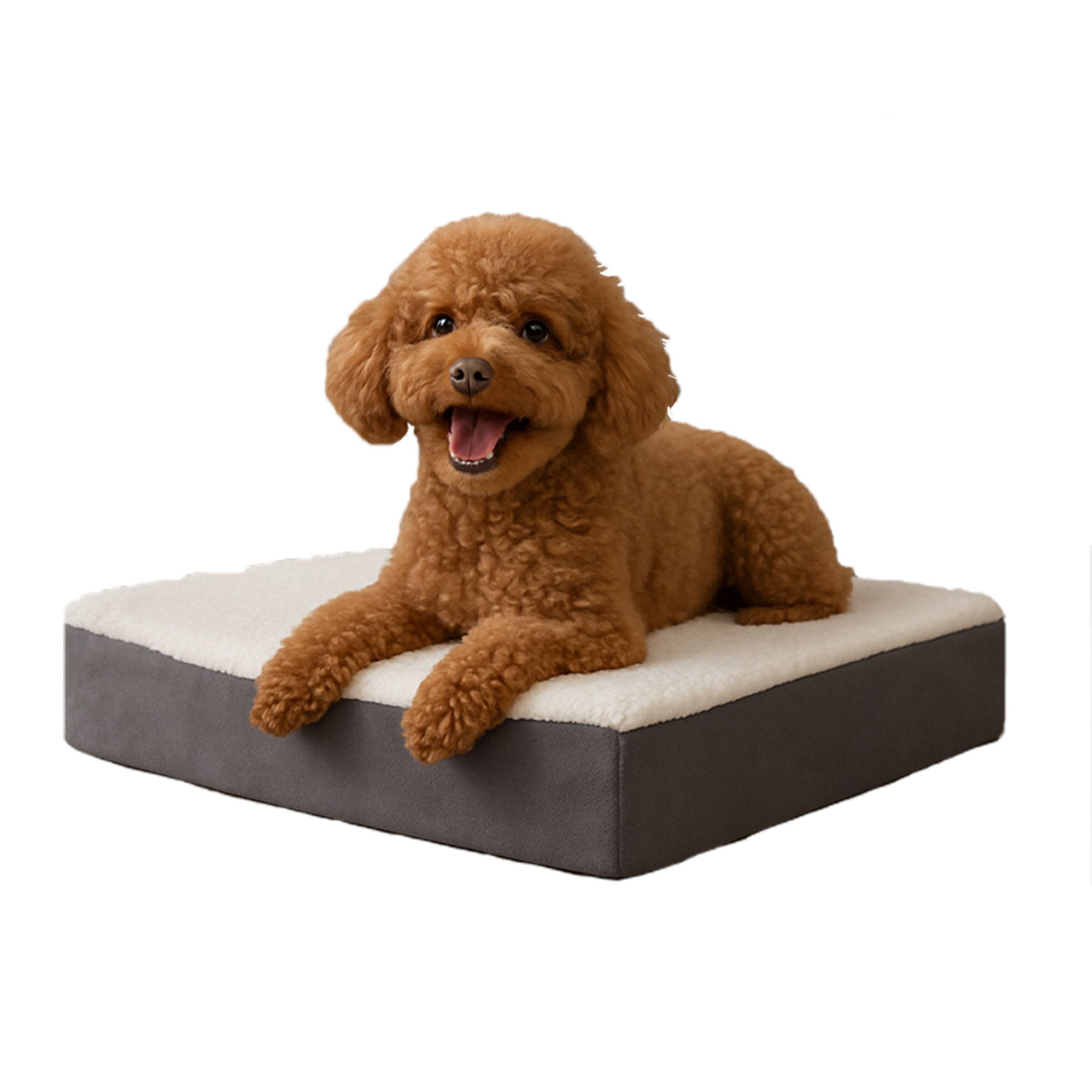 PetMaker - Orthopedic Dog Bed 2-Layer Memory Foam Crate Mat with Machine Washable Cover 20x15 Pet Bed for Small Dogs Up to 20lbs - Gray price history on PriceWatchPro