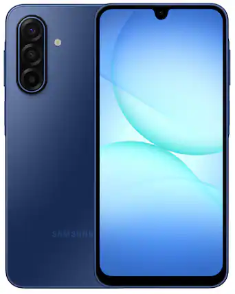 Front. Samsung - Galaxy A17 256GB (Unlocked) Latin America Version - Blue.