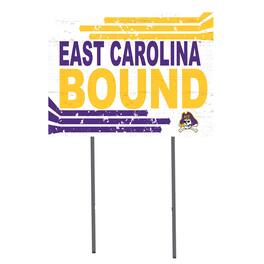 Jardine - ECU Pirates 18'' x 24'' Bound Yard Sign - White