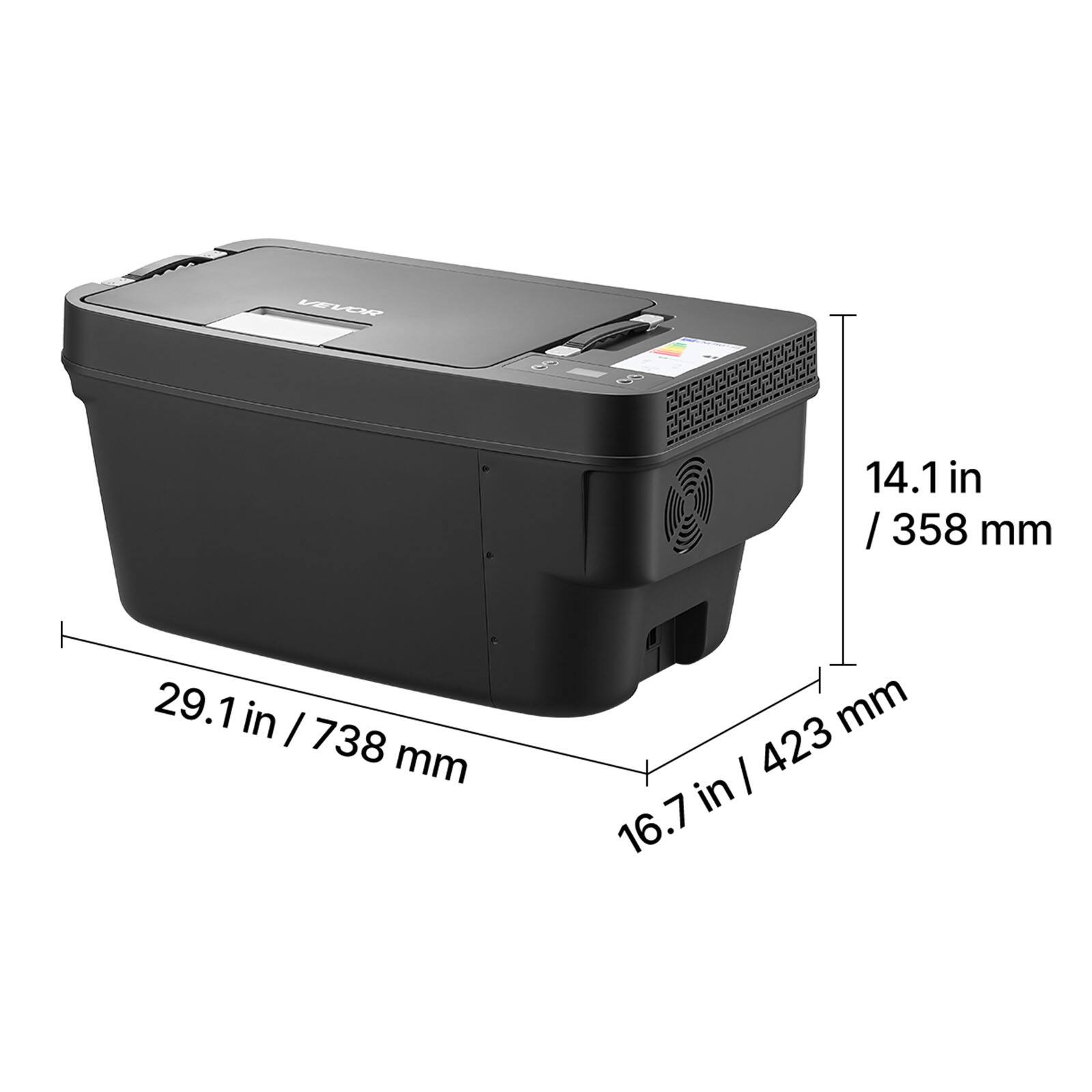 LEX 14.1 in / 358 mm  
29.1 in / 738 mm  
16.7 in / 423 mm