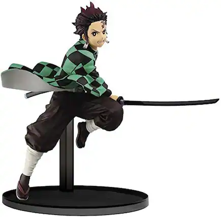 Front. Banpresto - Banpresto Demon Slayer Vibration Stars Figure | Tanjiro Kamado - Green.