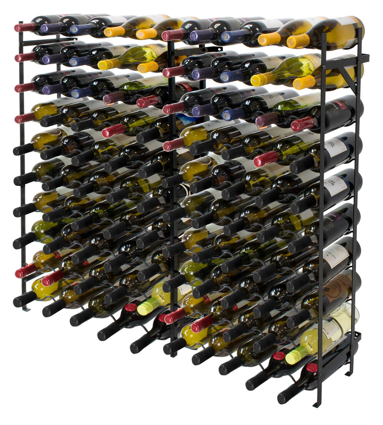 Alt View 2. Sorbus - Sorbus Elegant Standing Wine Rack for Bar, Cellar & More - Black.