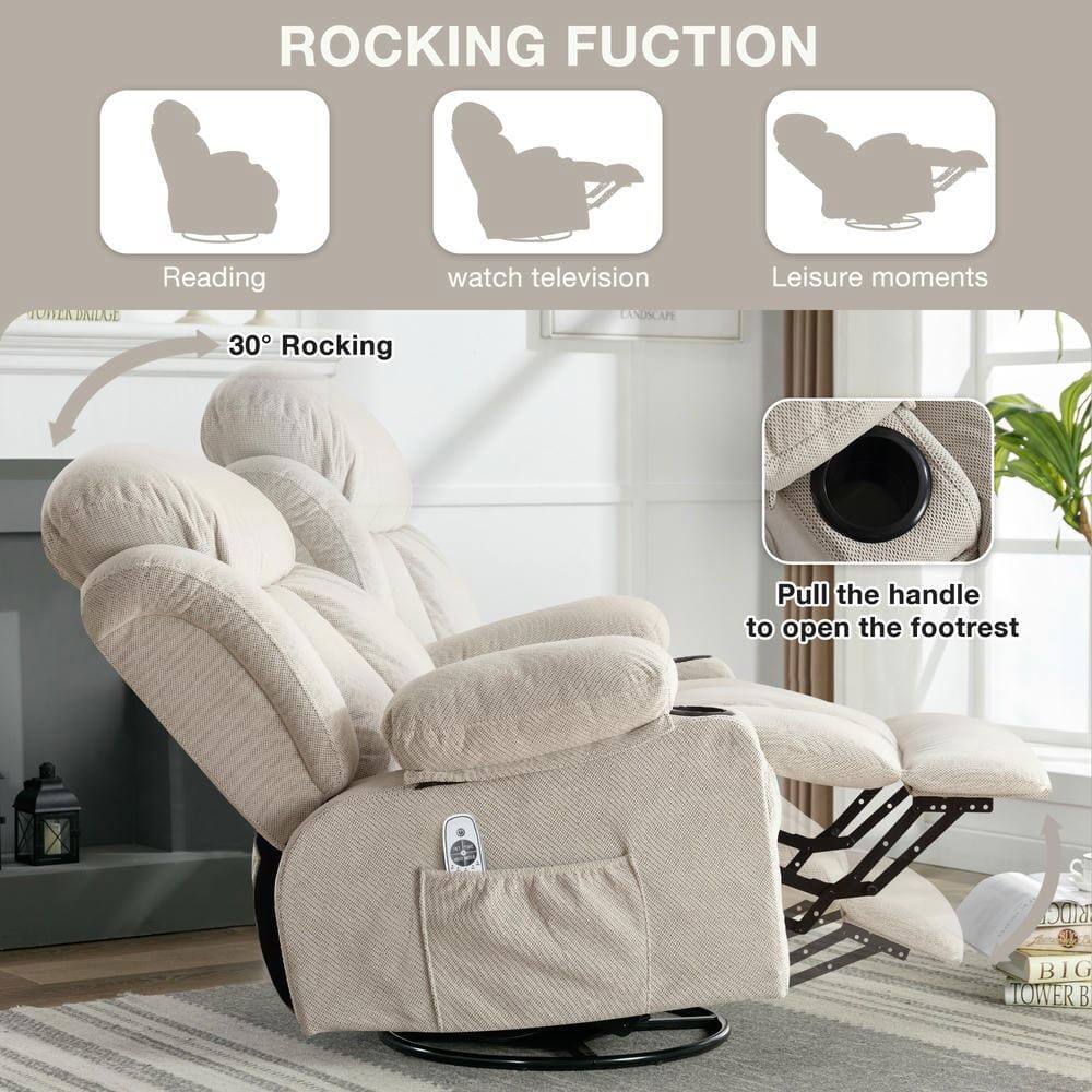 ROCKING FUNCTION

- Reading
- watch television
- Leisure moments

30° Rocking

Pull the handle to open the footrest