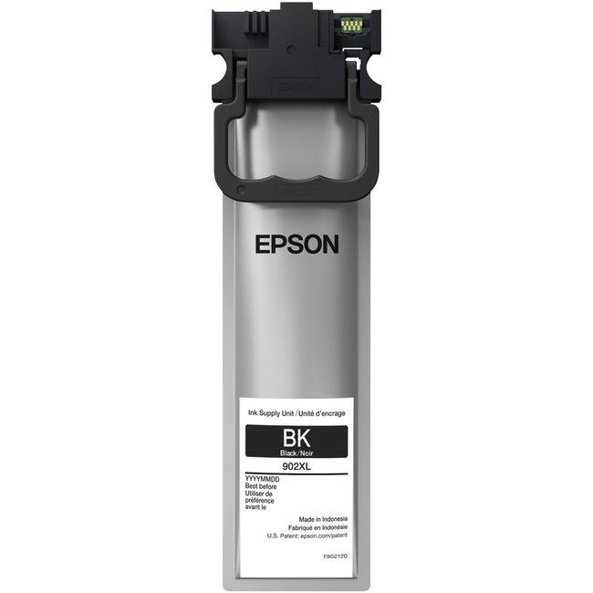 EPSON Ink Supply Unit
Ink Supply Unit / Unité d'encre
BK Black / Noir
902XL
YYYYMMDD
Best before / Utiliser de préférence avant le
Made in Indonesia / Fabriqué en Indonésie
U.S. Patent / Brevet U.S.
epson.com/patent
T902120