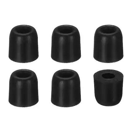 Front. Unique Bargains - Memory Foam Earbud Tips (4.5mm/0.18"), 6pcs/3Pairs - Small, Noise Isolation, Comfort & Secure Fit for Earphones - Black.