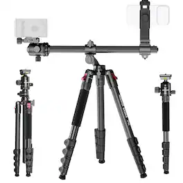 Neewer - 64.5" Horizontal Tripod/Monopod for Dual Camera, 22lb Load, TP66