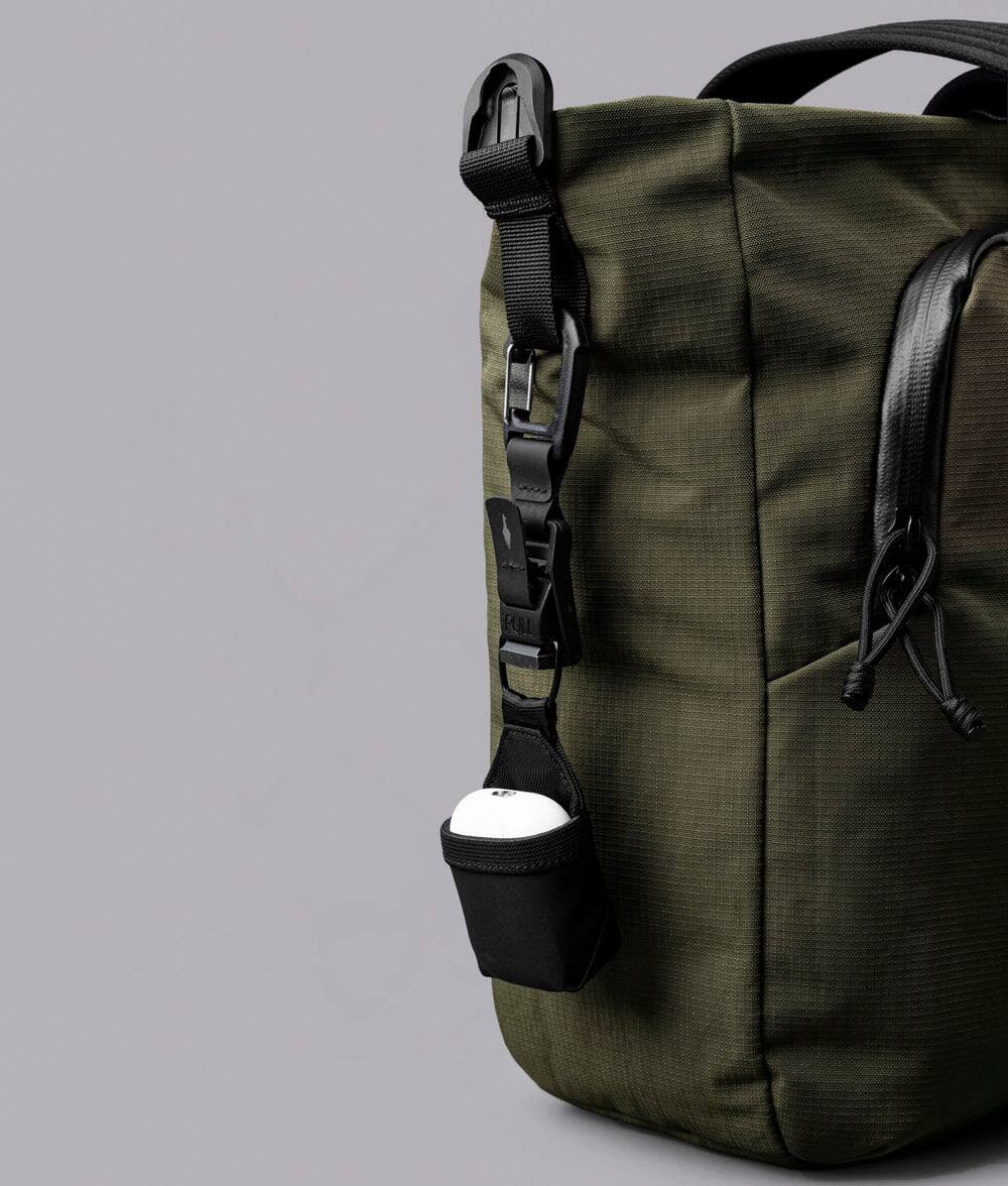 Left. ALPAKA - Bravo Tote V2 Laptop Tote for Work & Travel, Fits 14” MacBook Pro - Green Axoflux 400D.