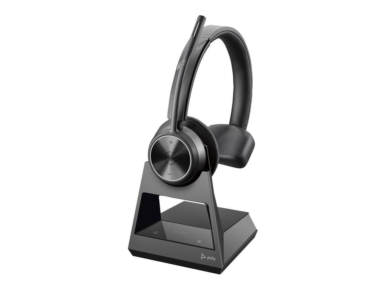 Alt View 1. HP - Poly Savi 7310 Monaural DECT Headset - Microsoft Teams - Wireless - Bluetooth/DECT - Noise Cancel - Black.