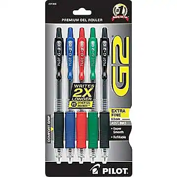 #3 300
PREMIUM GEL ROLLER
PLOTG-208
WRITES 2X LONGER
EXTRA FINE 0.5mm
SUPER COMFORT
REFILLABLE
PILOT