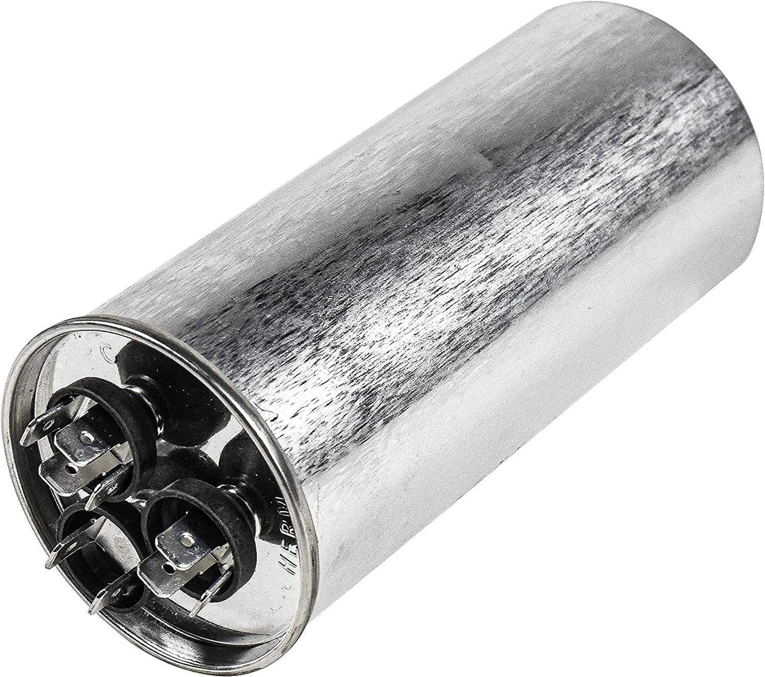 Angle. HQRP - Dual Run Capacitor 55 uF + 5 uF 370-440 V CBB65 HVAC Motor Start Assist UL Listed.