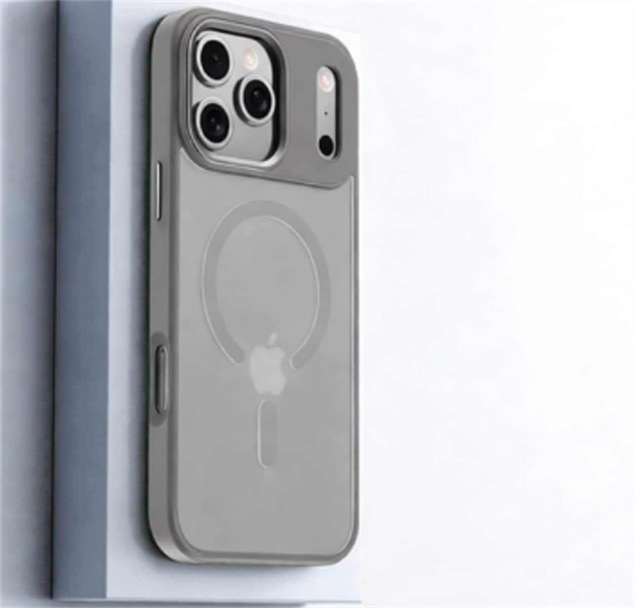 SKRAN - Elegant Magnetic Rotating Bracket Case for iPhone 17 - 360° Magnetic Stand Phone Cover,Anti-Fall Protective Case - Gray