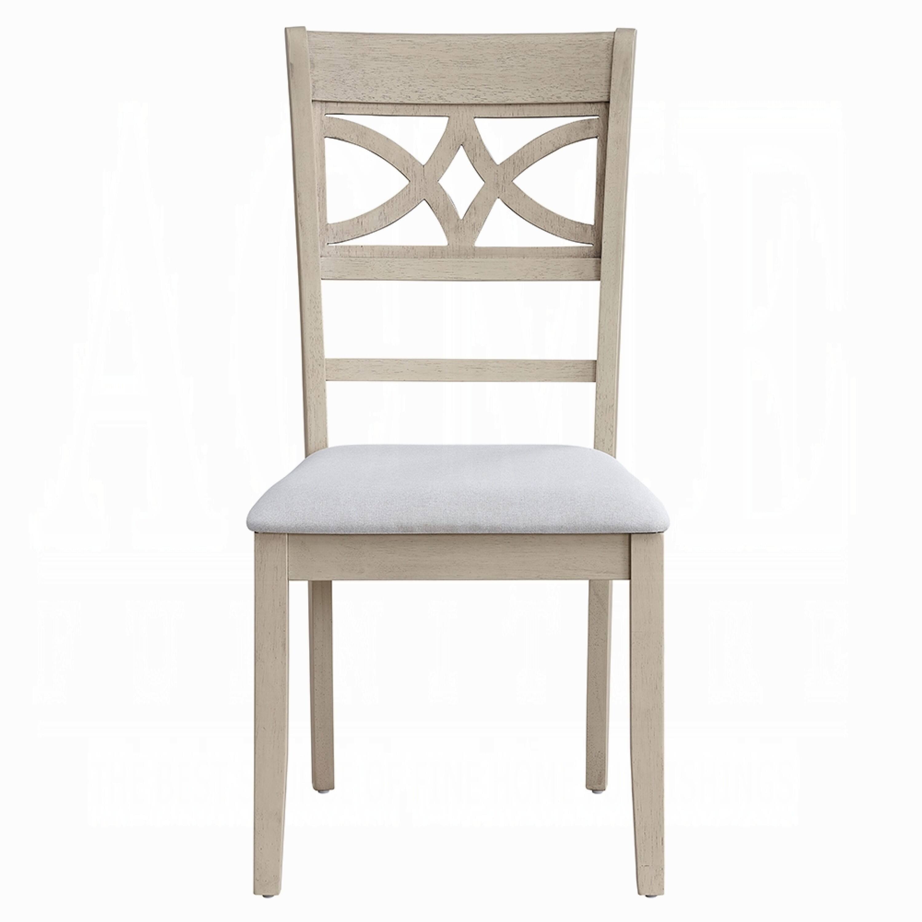 Alt View 1. Manhattan Lane - Feri Side Dining Chair Set of 2, Designer Bone White - Bone White, Beige.