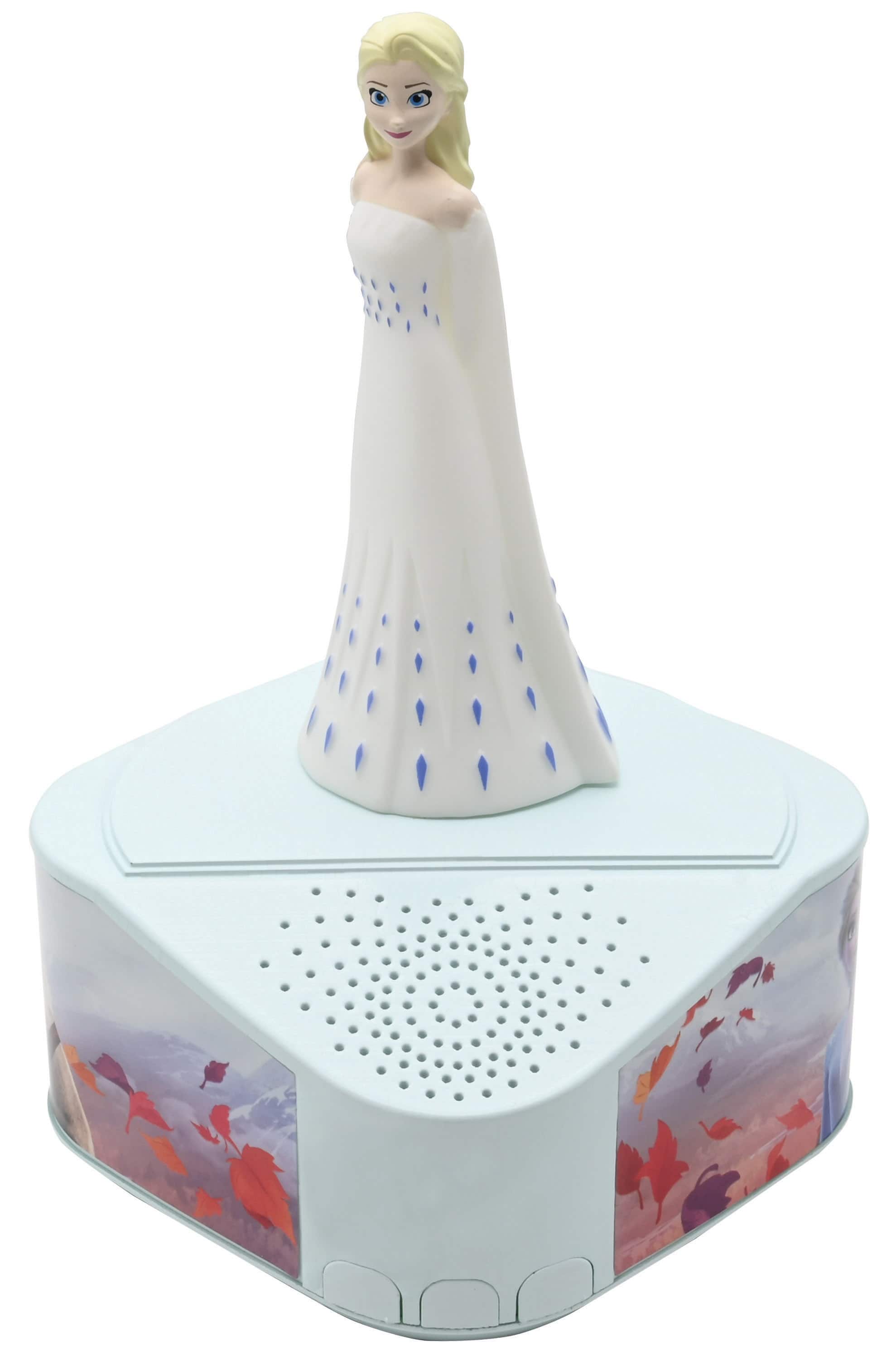 Lexibook - Disney Frozen Bluetooth Speaker with Elsa Luminous Figurine