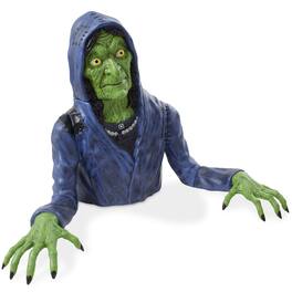 BOO BOX - 36" Halloween Groundbreaker - Creepy Exterior Halloween Yard Décor - Green