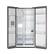 Alt View 6. Forno Appliances - 36 in. Wide Salerno 20 Cu. Ft. Side-by-Side Refrigerator with Extendable Decorative Trim Grill - Stainless Steel.