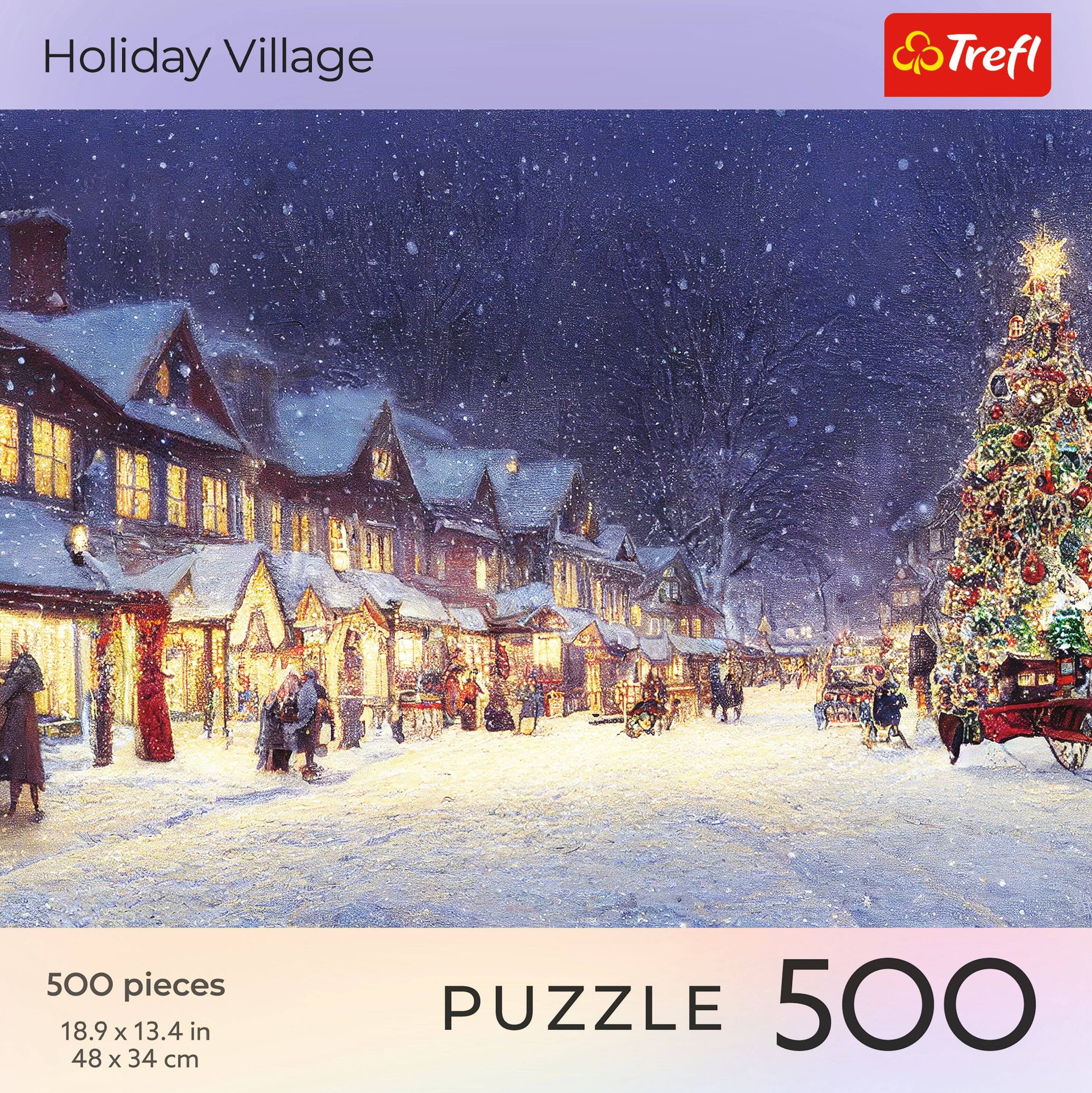 Holiday Village

500 pieces  
18.9 x 13.4 in  
48 x 34 cm

PUZZLE 500

Trefl