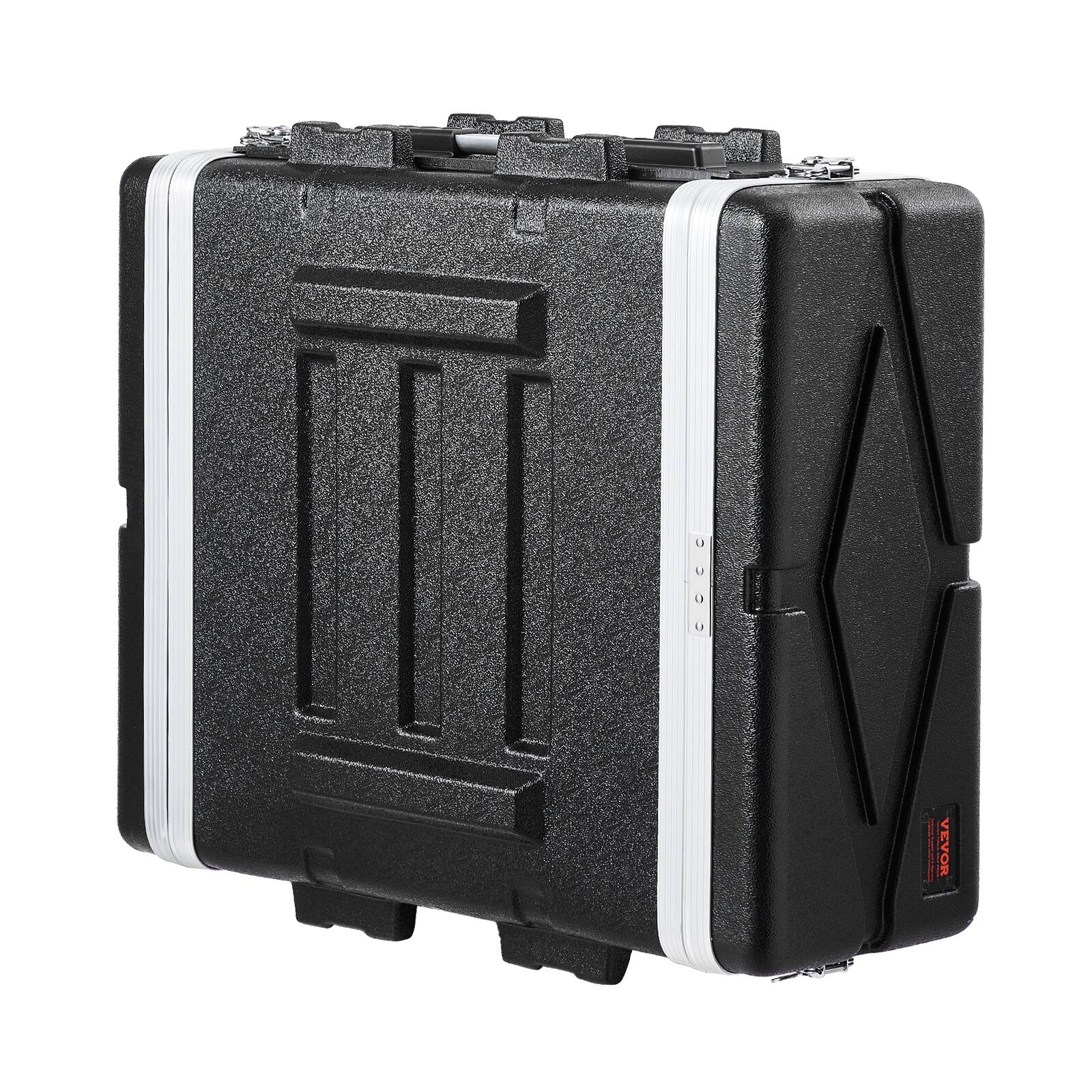 Alt View 5. VEVOR - 4U Rack Case, Standard 19 in Depth, Server Rack Cabinet with ABS Construction Handle Heavy-Duty Twist Butterfly Latches - Black.