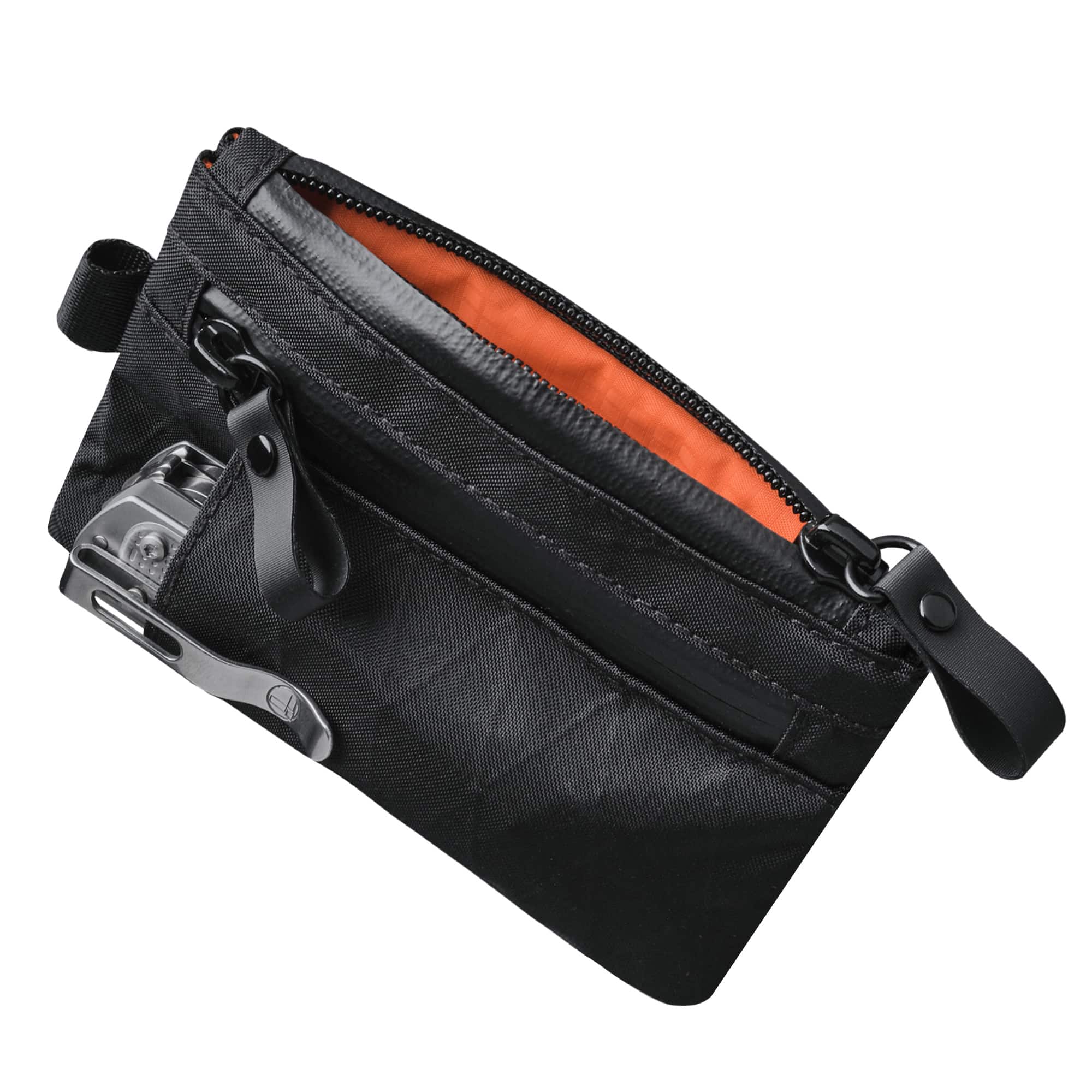 ALPAKA - Zip Pouch Pro - Minimalism Zipper Wallet - RFID Blocking, ID Card Holder,Men’s Wallet with Multi-tool Slot - Black X-Pac VX21