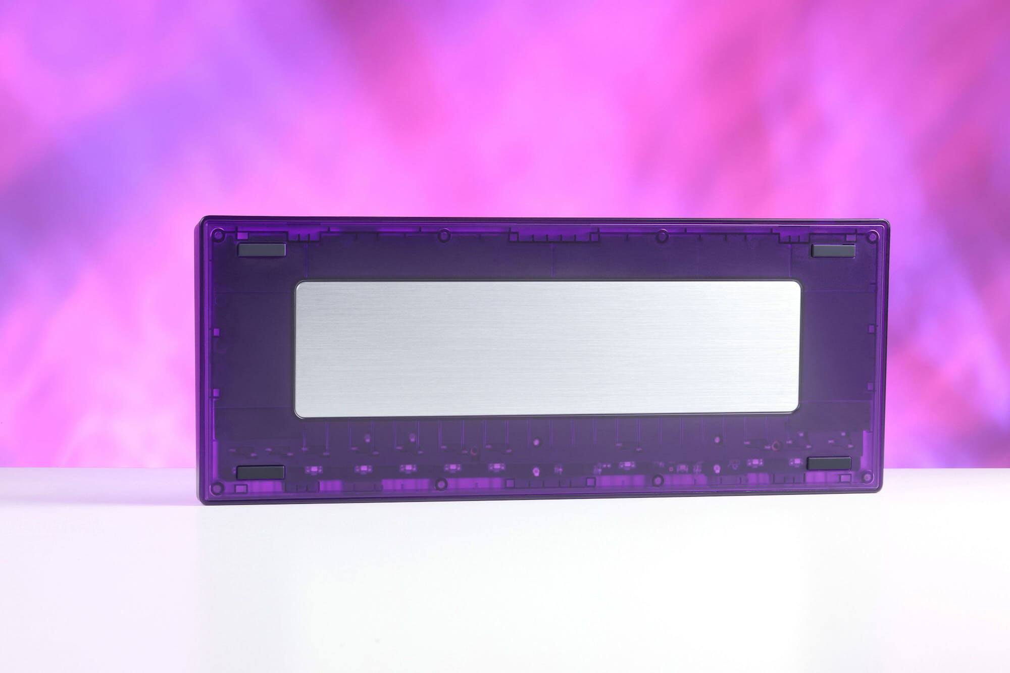 Left. DROP - CSTM80 TKL Wired Mechanical Gaming Keyboard with RGB Backlighting - Atomic Purple.