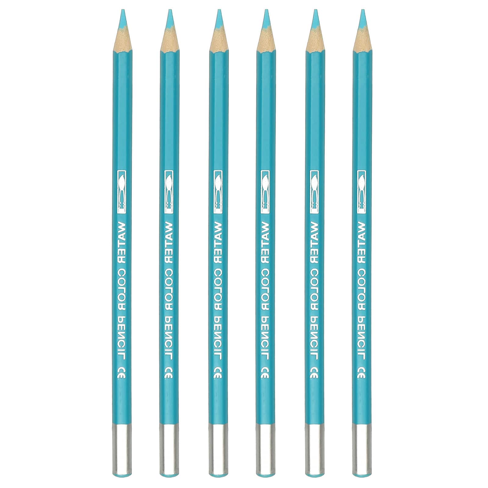 Unique Bargains - Watercolor Pencil, 6Pcs Water Soluble Pencils for Blending, Coloring, Sketch Drawing, Painting - Sky Blue price history on PriceWatchPro