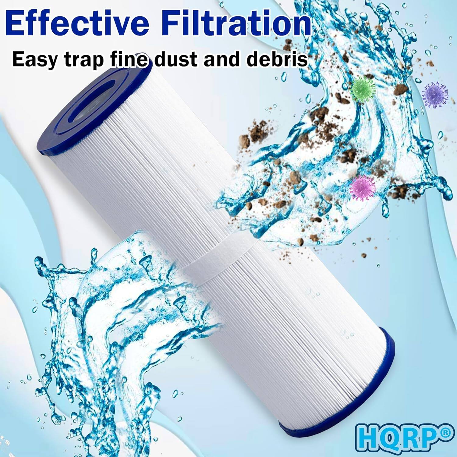 Effective Filtration  
Easy trap fine dust and debris  

HQRP®