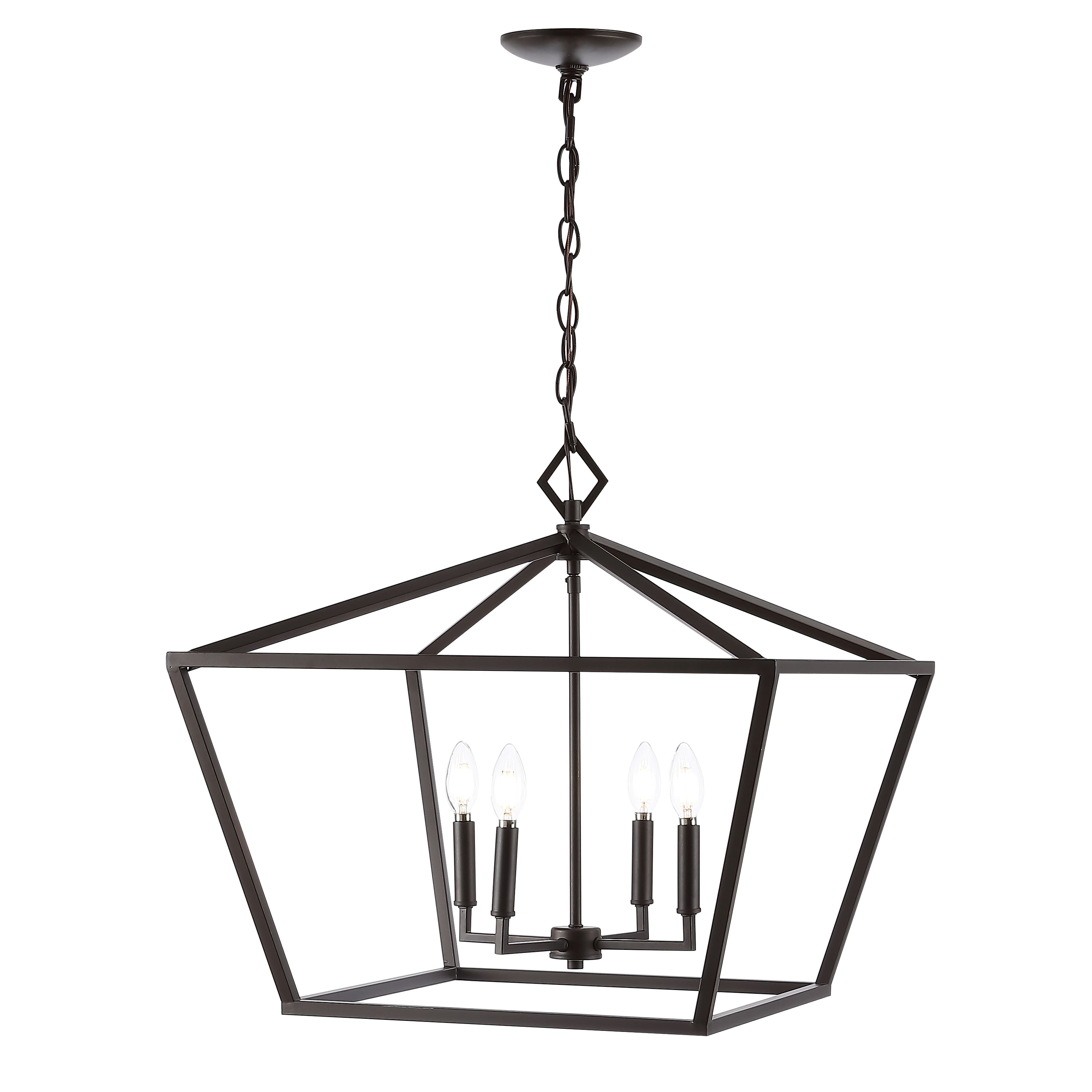 "Jonathan Y - Gatsby 23"" 4-Light Adjustable Iron Rustic Glam LED Pendant, Oil Rubbed Bronze - Oil-Rubbed Bronze" price history on PriceWatchPro