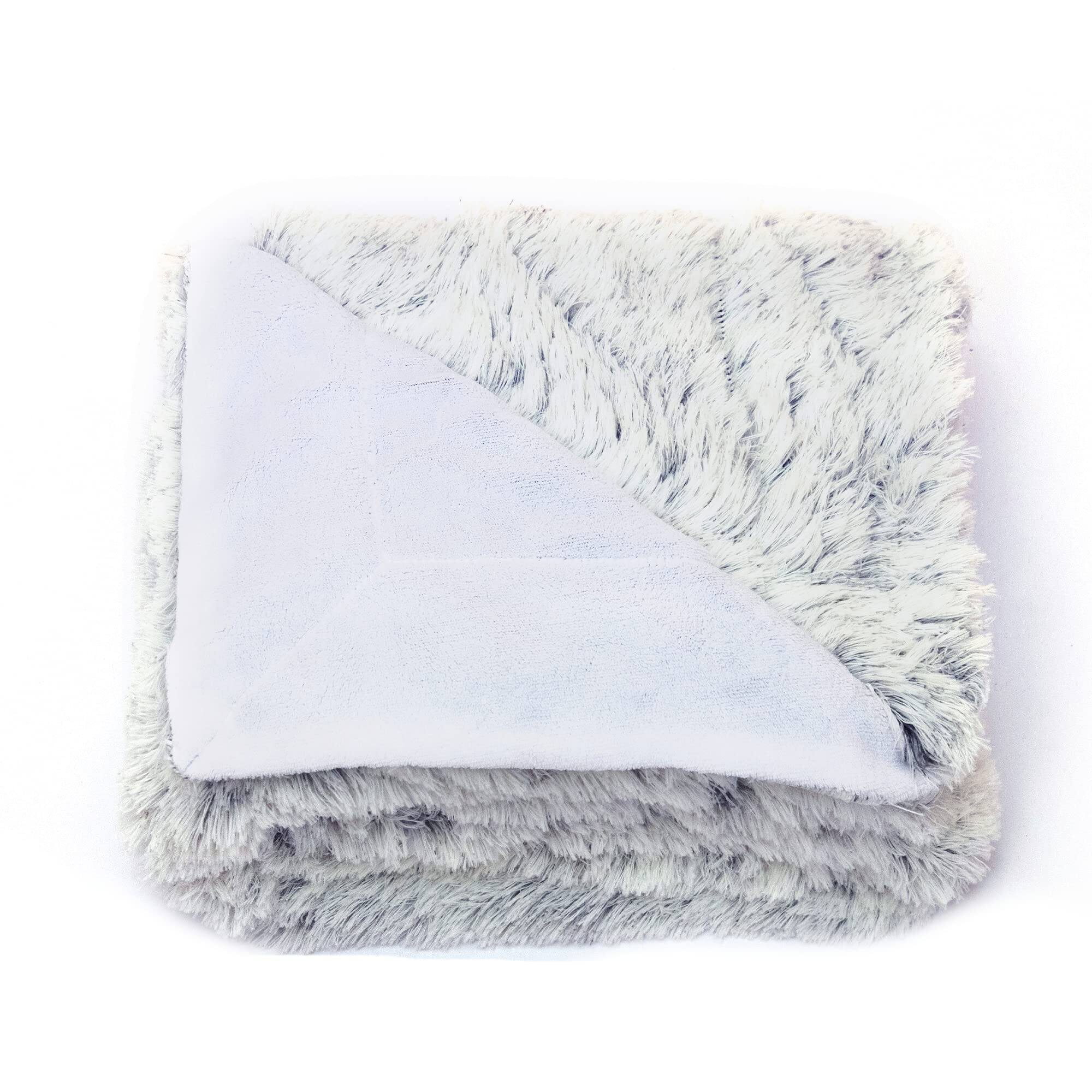 Alt View 5. Cheer Collection - Microsherpa Plush Throw Blanket Soft Cozy Decorative Accent - Blue.
