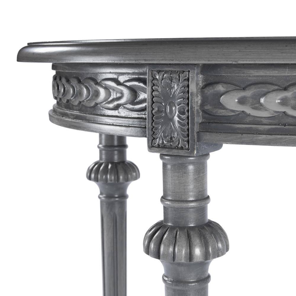 Back. Butler Specialty - Hellinger Round Lamp Table - Gray.