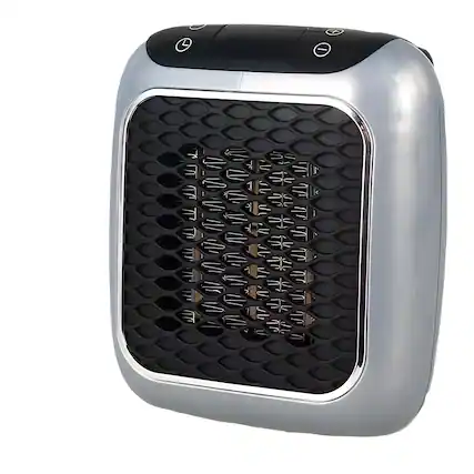 Front. Cluzine - 800W Mini PTC Heater, 3s Fast Heat, 3-Speed, Wall-Mountable, Safe for Baby.