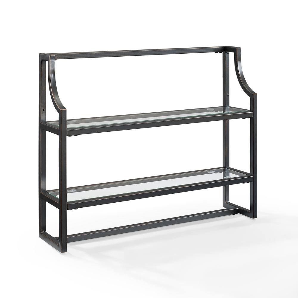 Back. Crosley Furniture - Aimee Bathroom Shelf - Oil Rubbed Bronze.