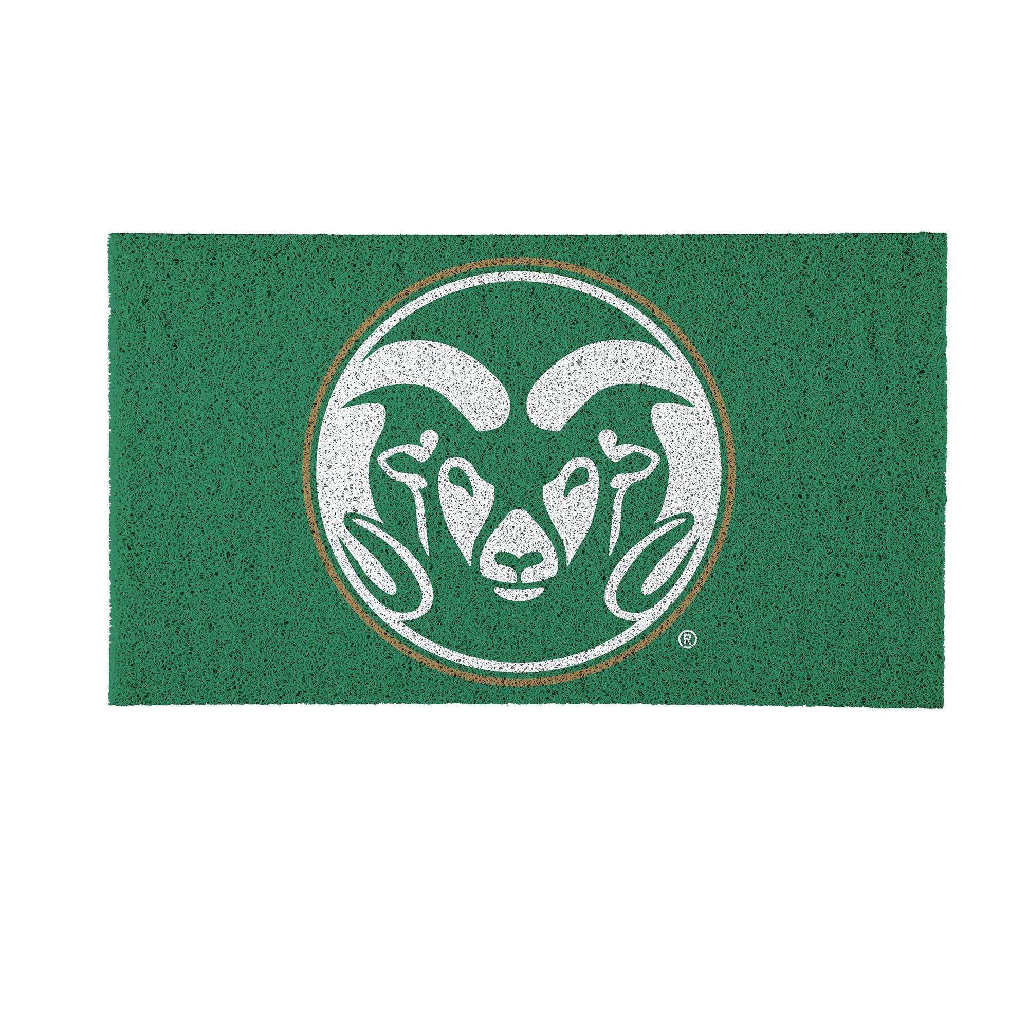 Front. Evergreen Enterprises - Colorado State Rams 16" x 28" Full Color Indoor/Outdoor Logo Turf Mat - Multicolor.